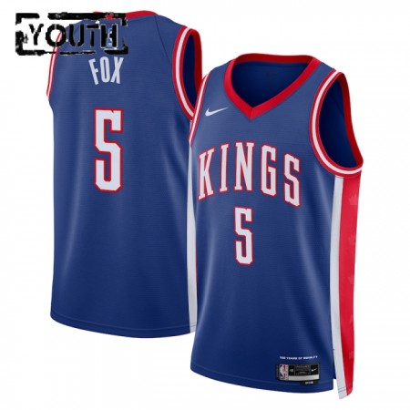 Dres Sacramento Kings Deaaron Fox Nike 2024-25 City Edition Plava Swingman - Dječji